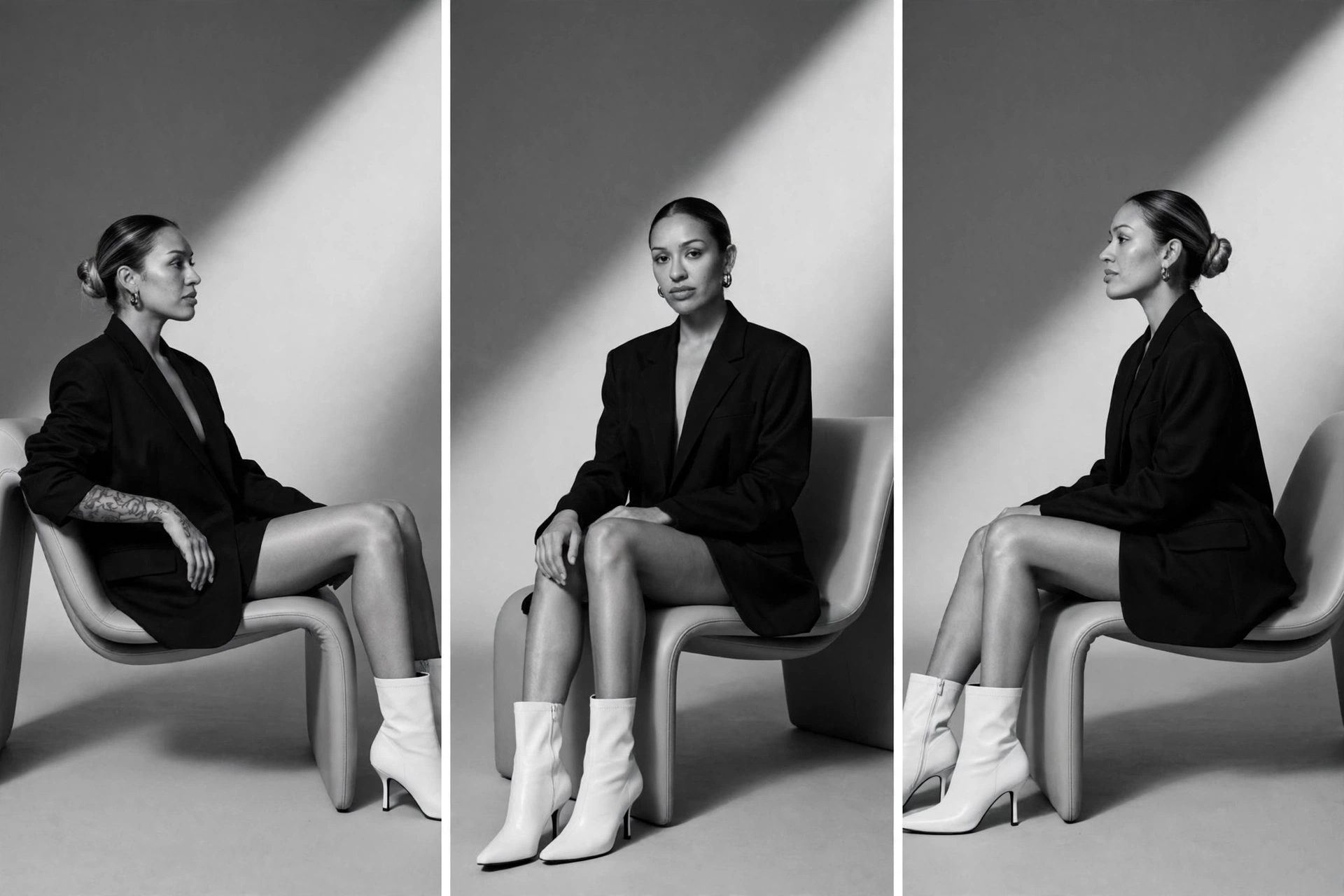 Editorial — oversized blazer