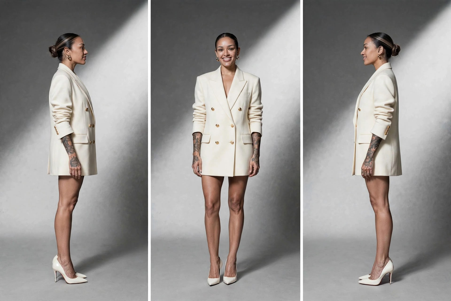 Ivory collection — cream blazer